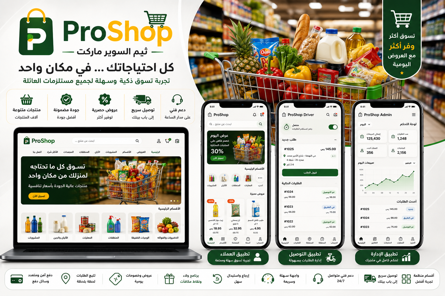 ثيم السوبر ماركت
